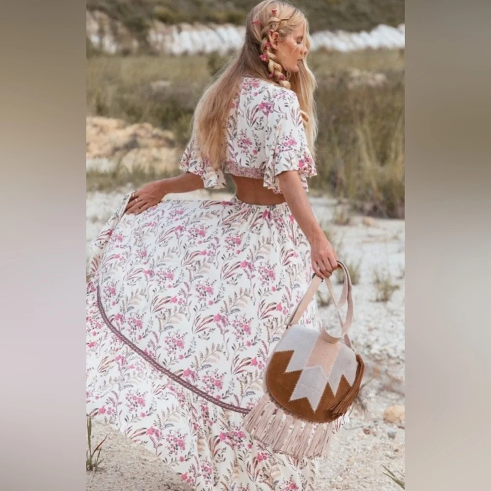 Spell & The Gypsy Collective Zephyr Patchwork Saddle Bag. - Picture 4 of 16